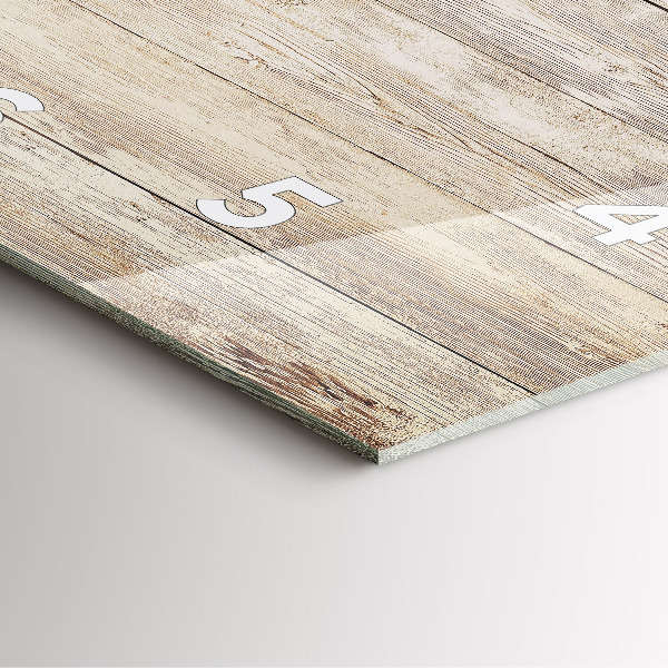 Skleněné hodiny čtvercové Dřevěné panely