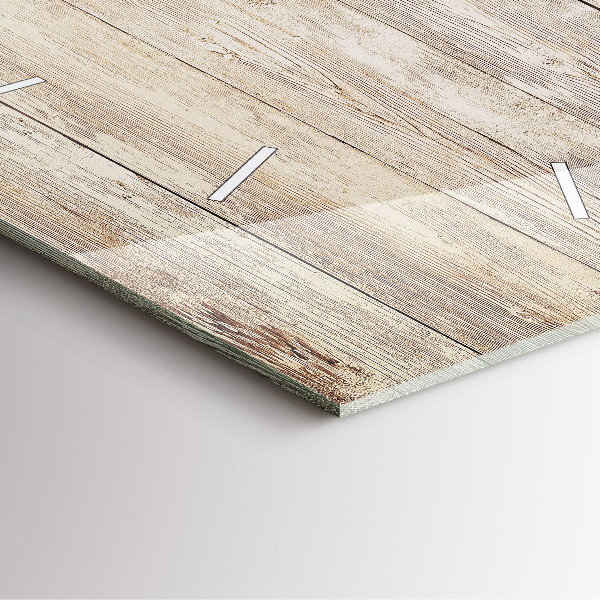 Skleněné hodiny čtvercové Dřevěné panely