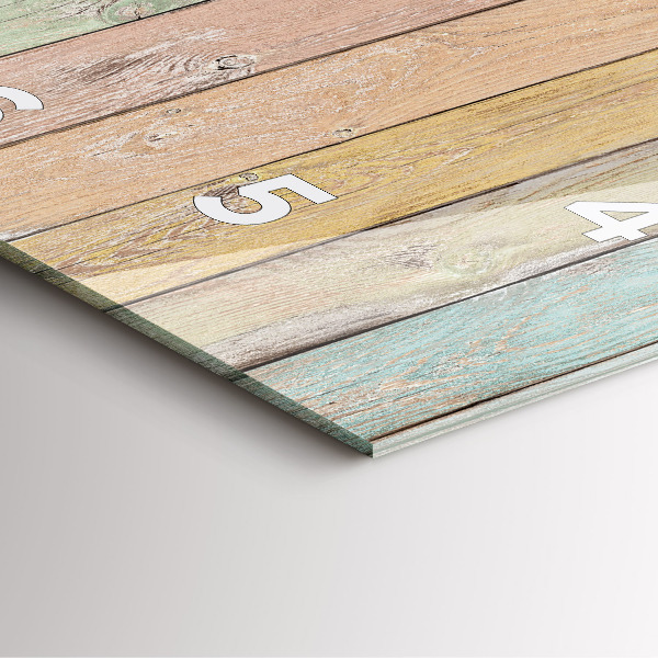 Skleněné hodiny čtvercové Barevné desky