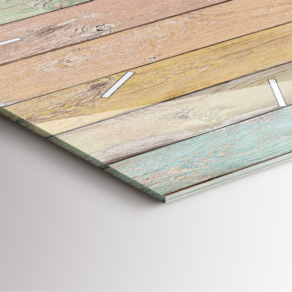 Skleněné hodiny čtvercové Barevné desky