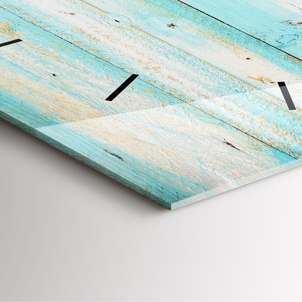 Skleněné hodiny čtvercové Modré desky