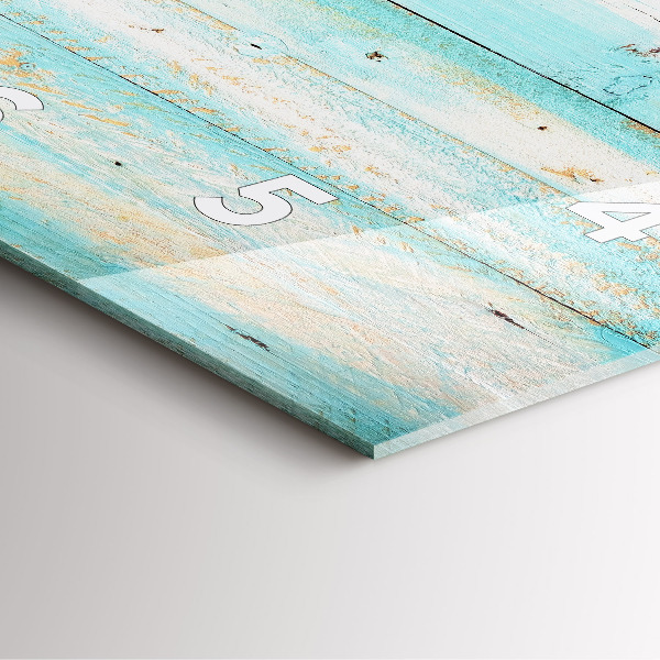 Skleněné hodiny čtvercové Modré desky