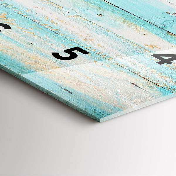 Skleněné hodiny čtvercové Modré desky