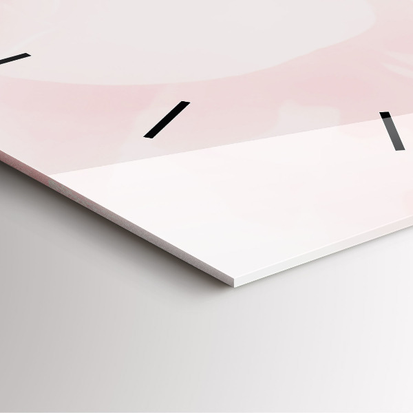 Skleněné hodiny čtvercové Kvetoucí růže