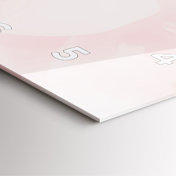 Skleněné hodiny čtvercové Kvetoucí růže