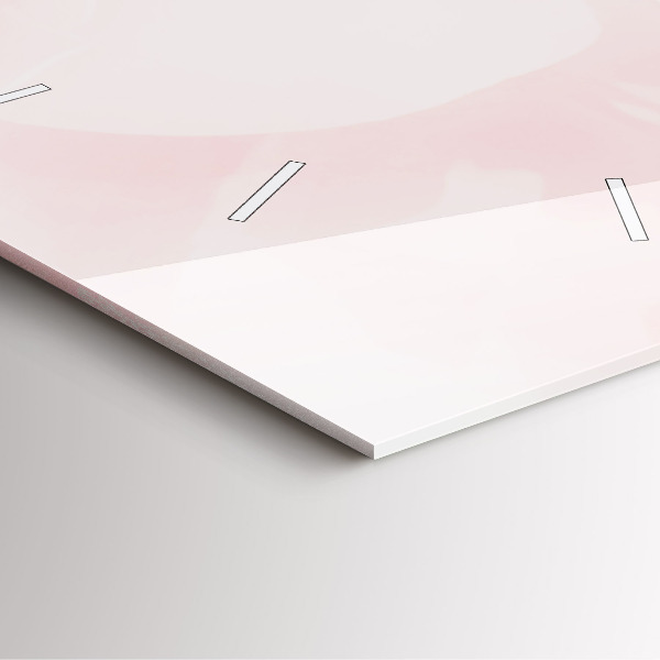 Skleněné hodiny čtvercové Kvetoucí růže