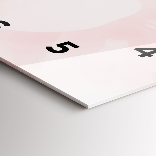 Skleněné hodiny čtvercové Kvetoucí růže