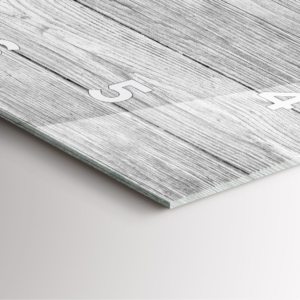 Skleněné hodiny čtvercové Dřevěné panely