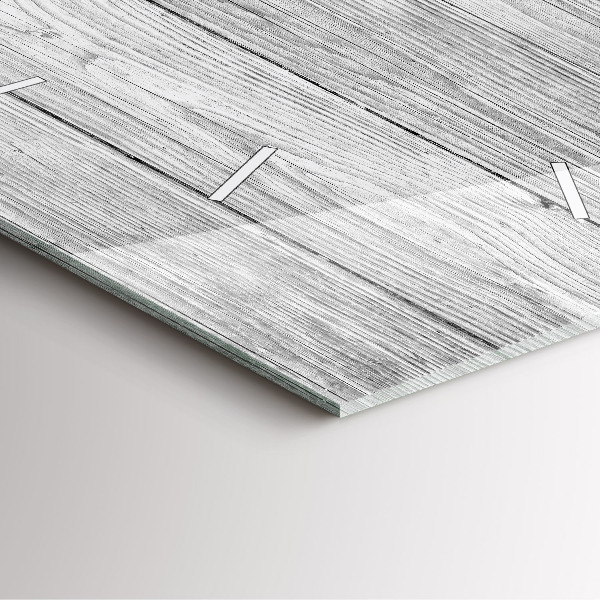 Skleněné hodiny čtvercové Dřevěné panely