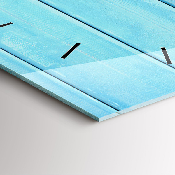 Skleněné hodiny čtvercové Plážové doplňky a prkna