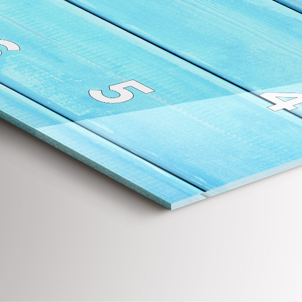 Skleněné hodiny čtvercové Plážové doplňky a prkna