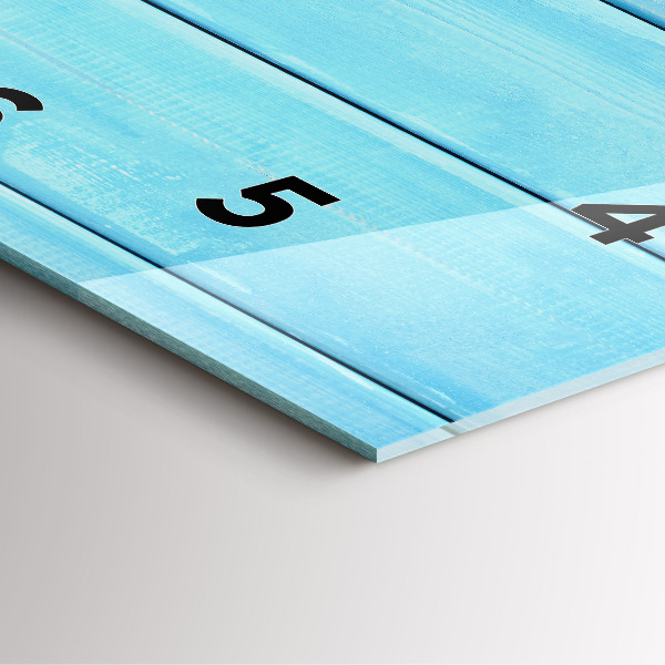 Skleněné hodiny čtvercové Plážové doplňky a prkna