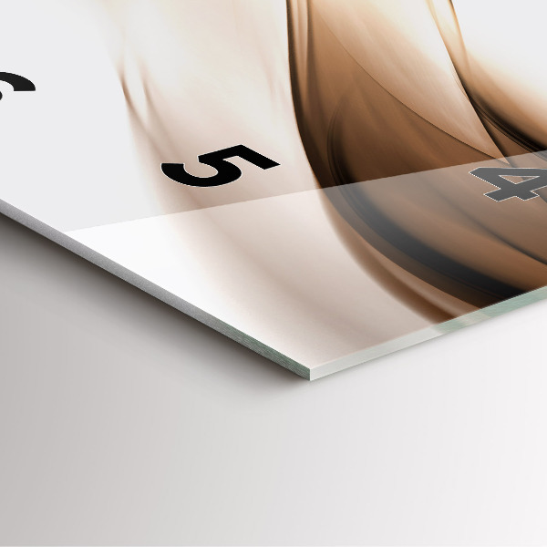 Skleněné hodiny čtvercové Abstraktní linie