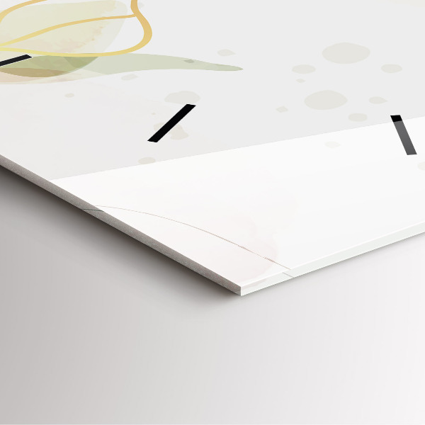 Čtvercové nástěnné hodiny Pastelová abstrakce