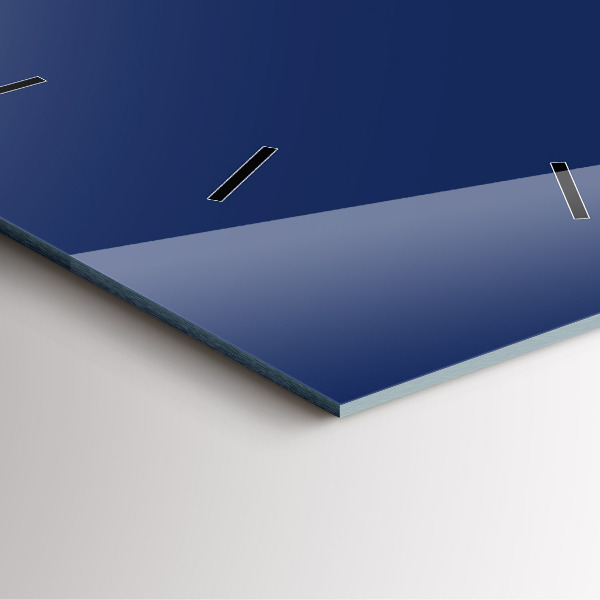 Čtvercové nástěnné hodiny Námořnická modř