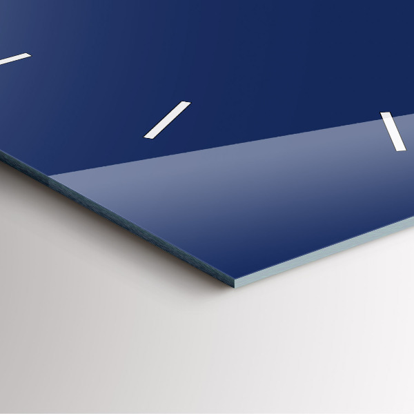 Čtvercové nástěnné hodiny Námořnická modř