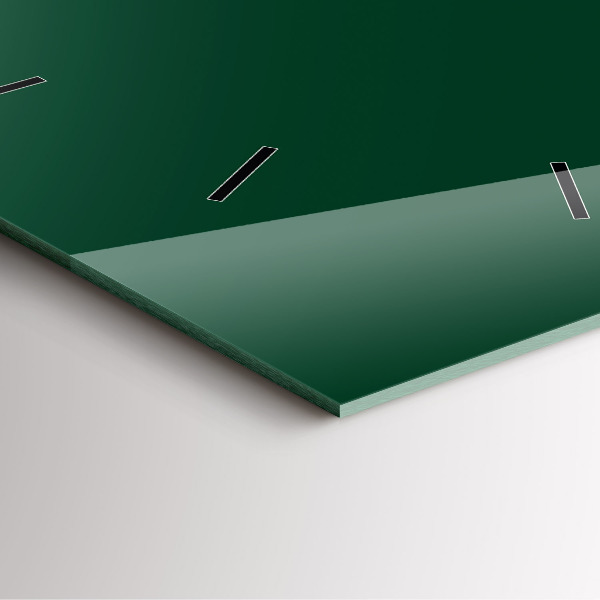 Čtvercové nástěnné hodiny Barevná láhev zelená