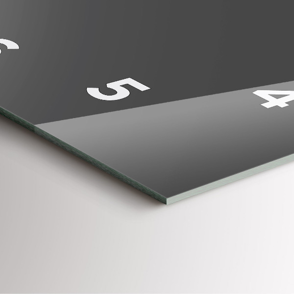 Čtvercové nástěnné hodiny Šedá barva