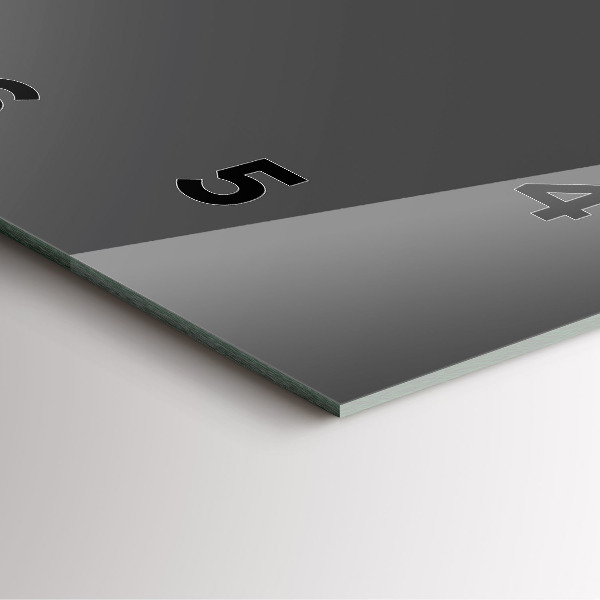 Čtvercové nástěnné hodiny Šedá barva