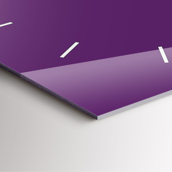 Čtvercové nástěnné hodiny Barva fialová