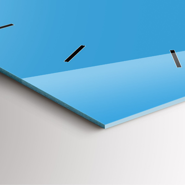 Čtvercové nástěnné hodiny Modrá