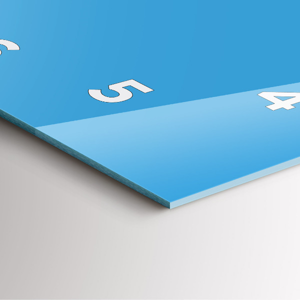 Čtvercové nástěnné hodiny Modrá