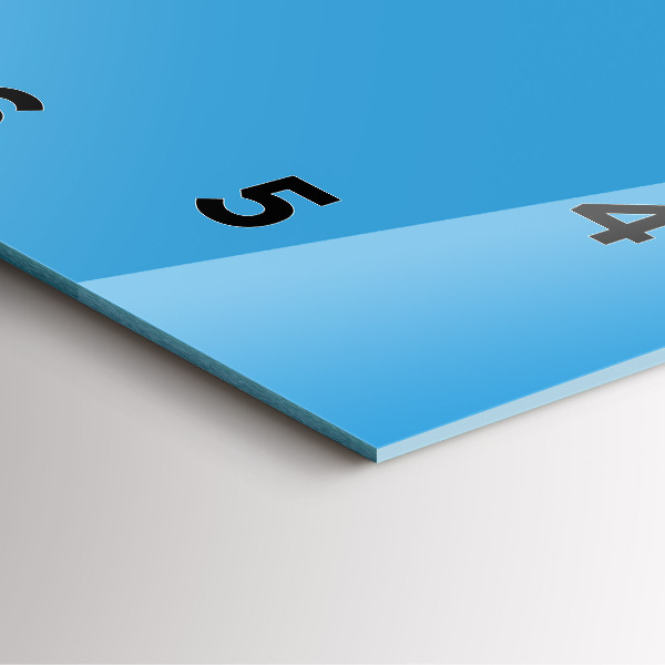 Čtvercové nástěnné hodiny Modrá