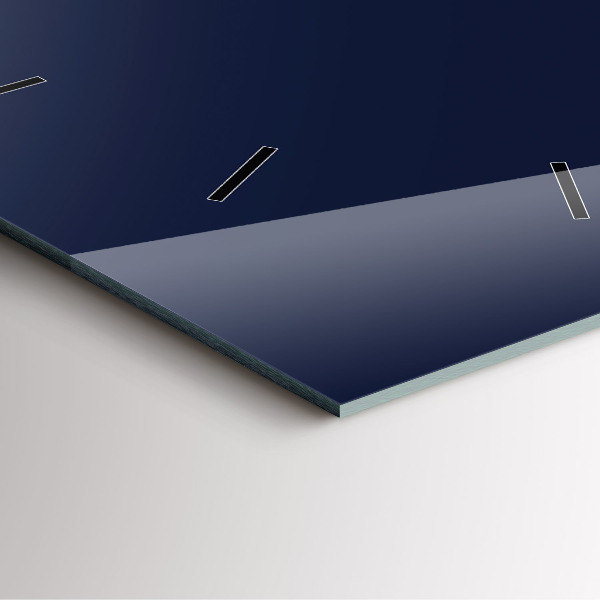 Čtvercové nástěnné hodiny Tmavě modrá