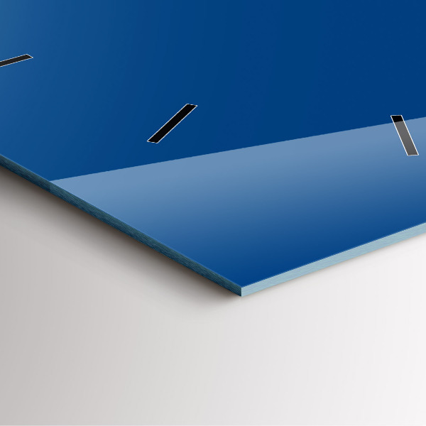 Čtvercové nástěnné hodiny Modrá