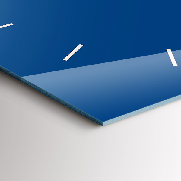 Čtvercové nástěnné hodiny Modrá