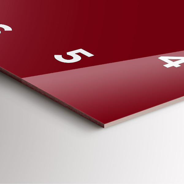 Čtvercové nástěnné hodiny Vínová