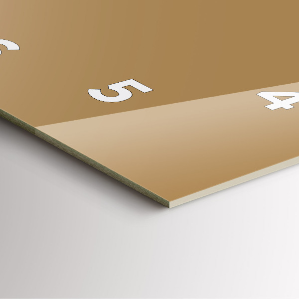 Čtvercové nástěnné hodiny Béžová