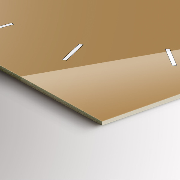 Čtvercové nástěnné hodiny Béžová