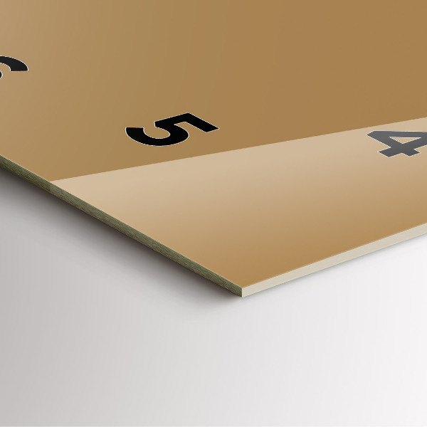 Čtvercové nástěnné hodiny Béžová