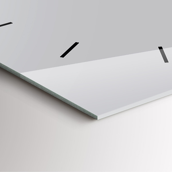 Čtvercové nástěnné hodiny Světle šedá