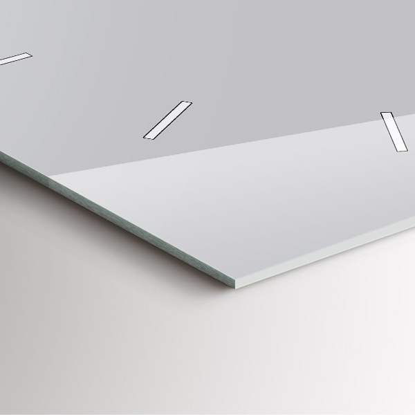 Čtvercové nástěnné hodiny Světle šedá