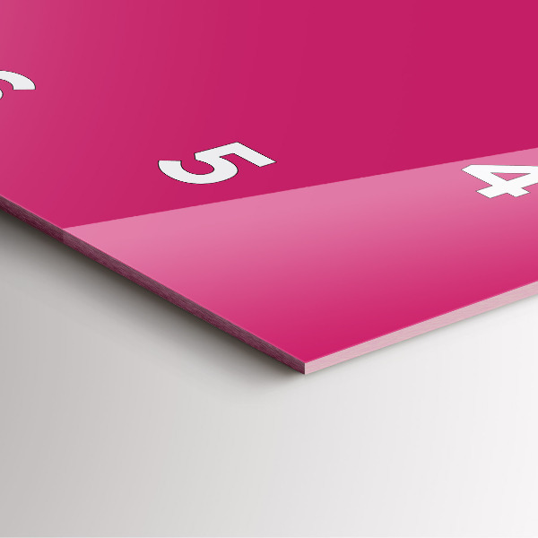 Čtvercové nástěnné hodiny Růžová