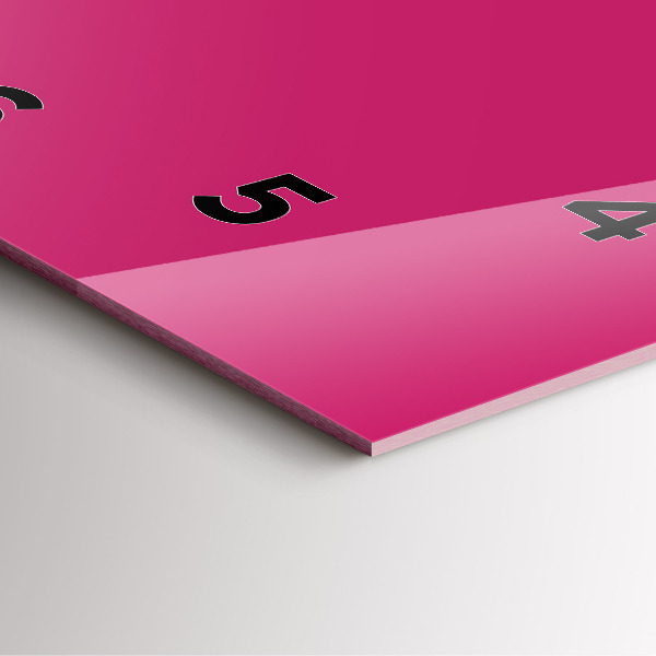 Čtvercové nástěnné hodiny Růžová