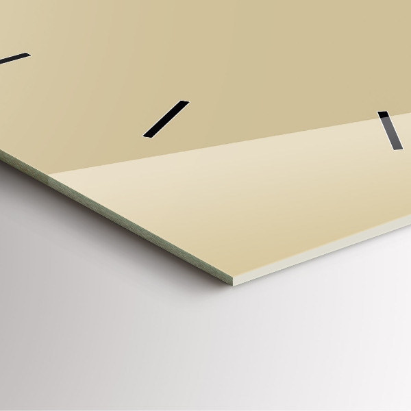 Čtvercové nástěnné hodiny Béžová