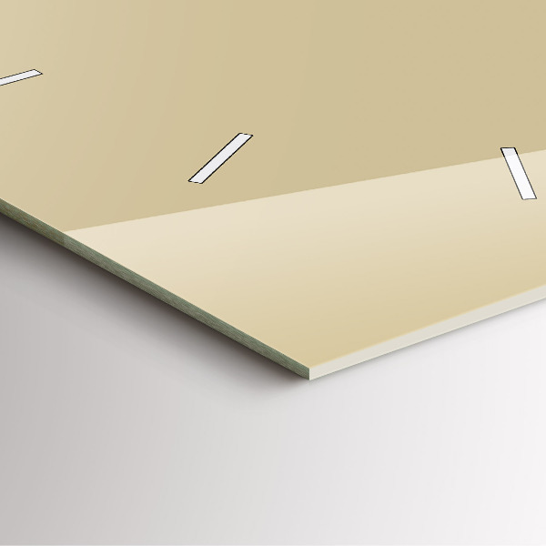 Čtvercové nástěnné hodiny Béžová