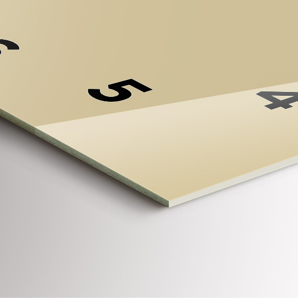 Čtvercové nástěnné hodiny Béžová