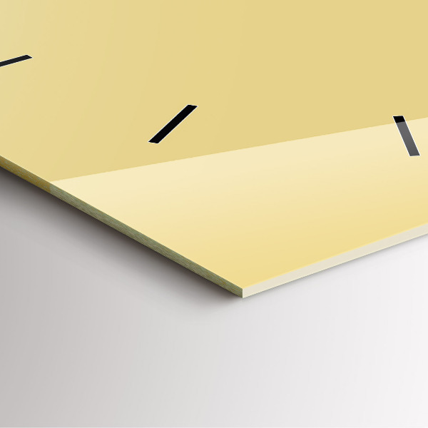 Čtvercové nástěnné hodiny Krémová