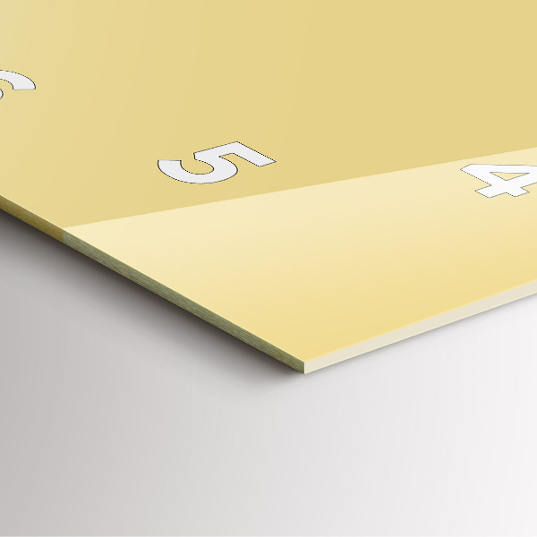 Čtvercové nástěnné hodiny Krémová