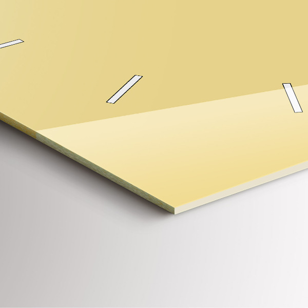 Čtvercové nástěnné hodiny Krémová