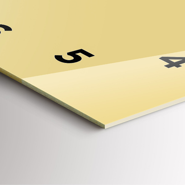 Čtvercové nástěnné hodiny Krémová