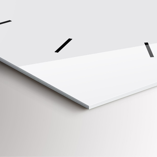 Čtvercové nástěnné hodiny Bílá