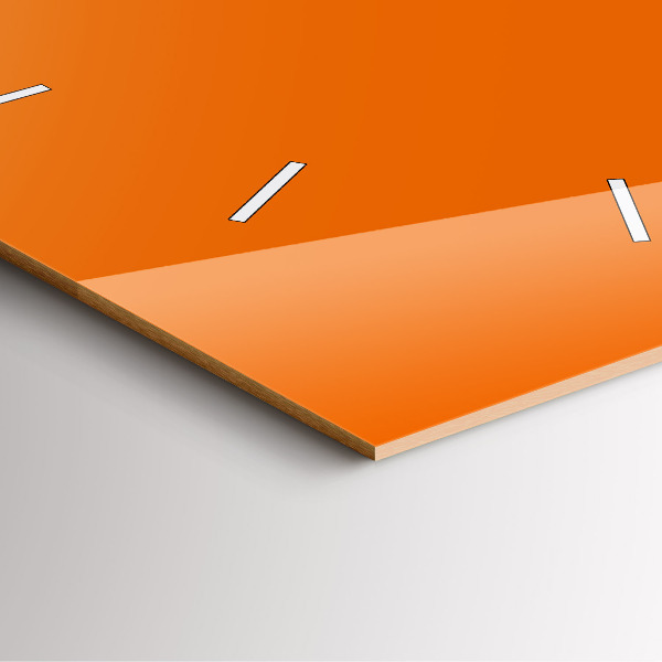 Čtvercové nástěnné hodiny Oranžová