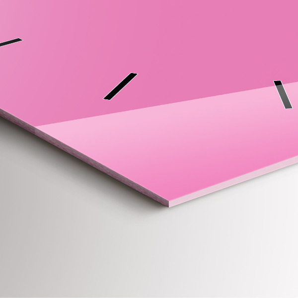 Čtvercové nástěnné hodiny Růžová