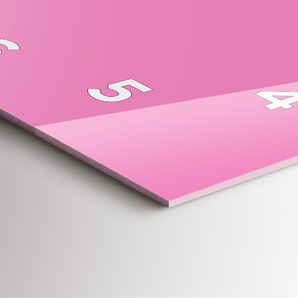 Čtvercové nástěnné hodiny Růžová