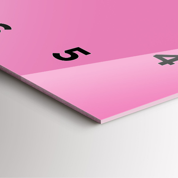 Čtvercové nástěnné hodiny Růžová